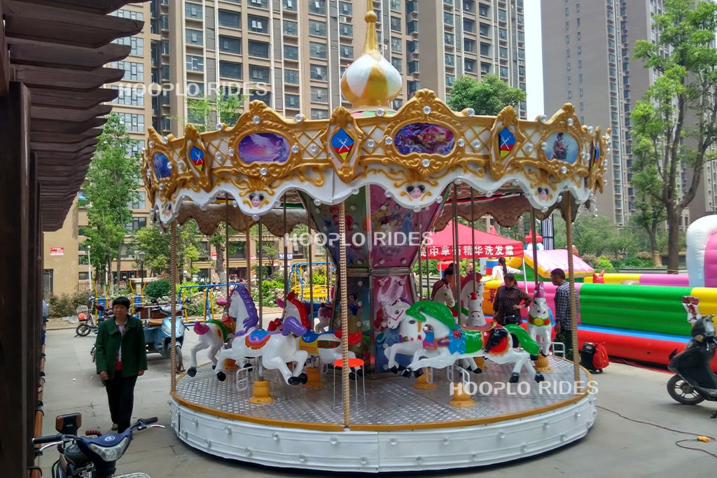 12 seats carousel for sale suitable for medium amusement parks