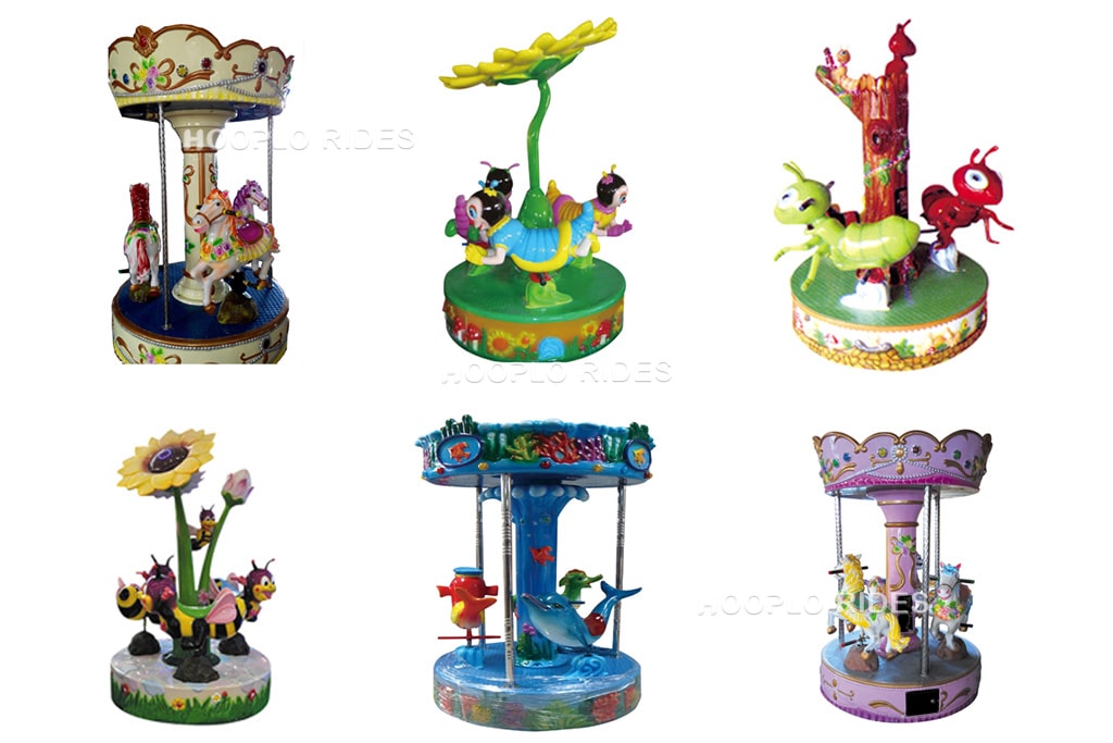 3 seats carousel ride for sale for small amusement parks