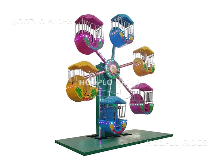 Miniature Ferris Wheel with 6 cabins for children