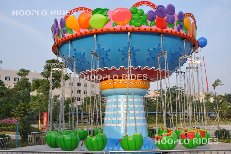 Small swing carousel with watermelon theme for amusement parks