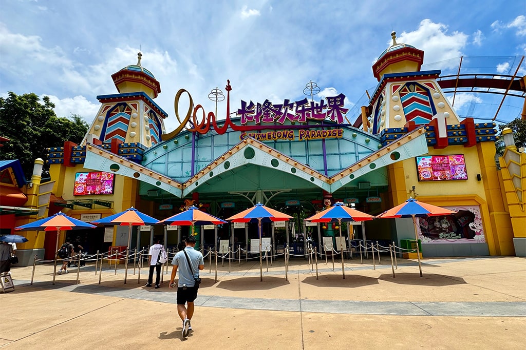 Chimelong Paradise in China with roller coasters, water rides, and family attractions