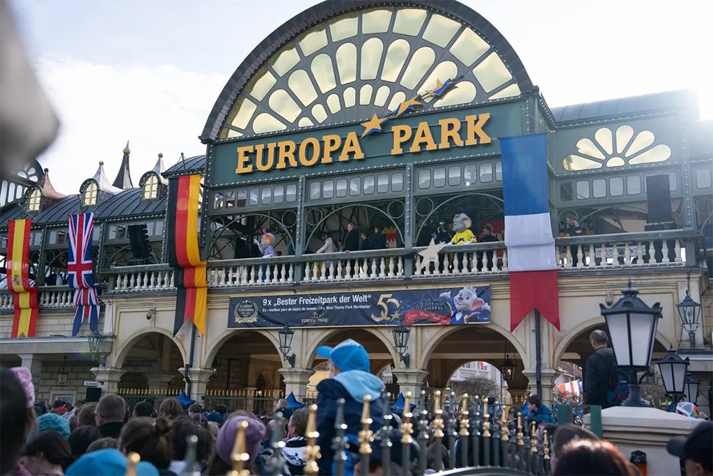 Europa-Park in Germany with European-themed areas, thrill rides, and family attractions