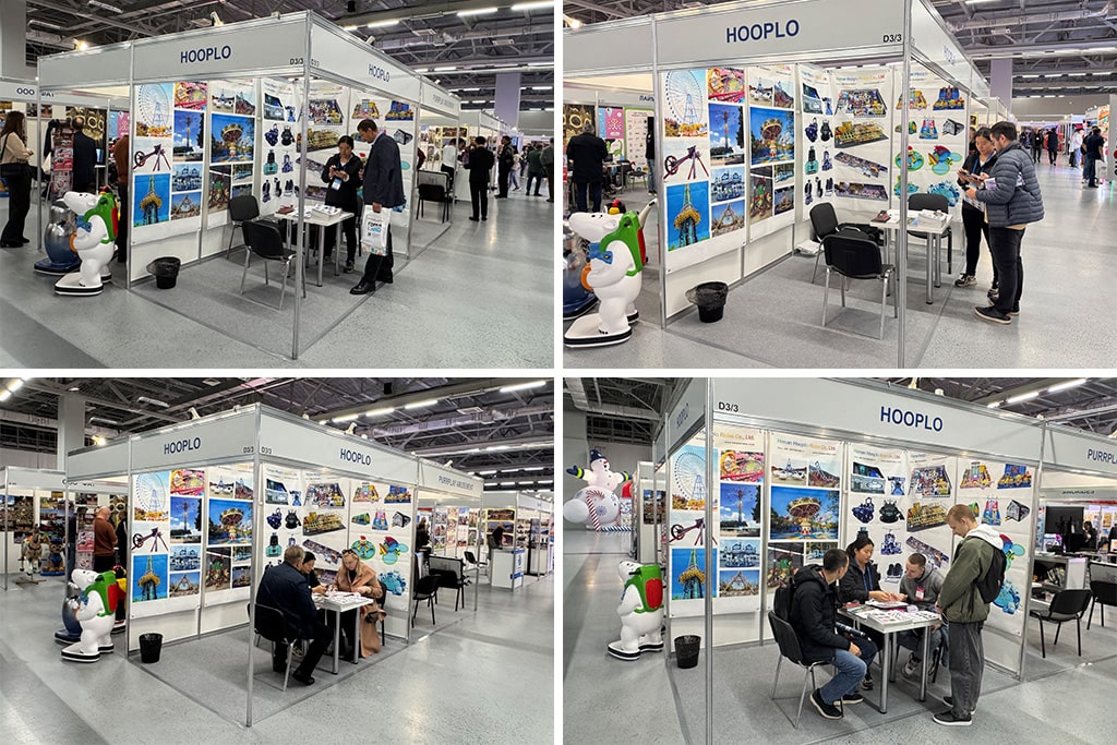 Customer meetings and photo moments at Hooplo Rides booth during RAAPA EXPO Autumn 2025