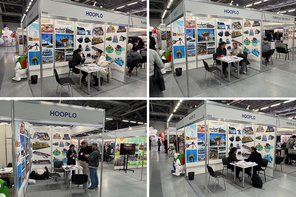 Happy moments with clients visiting Hooplo Rides booth at RAAPA EXPO Autumn 2025