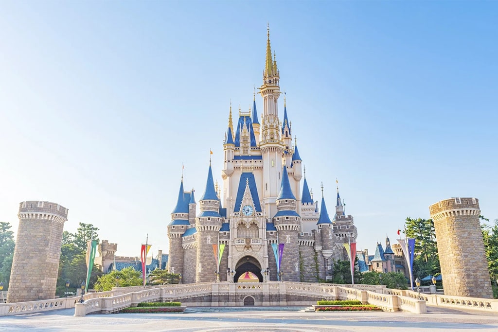 Tokyo Disneyland in Japan with themed lands, attractions, parades, and immersive experiences