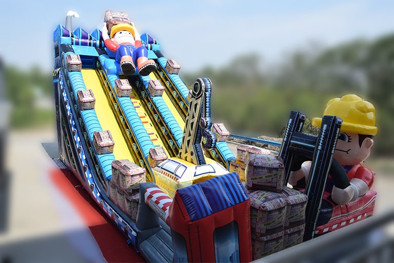 Engineer Theme Inflatable Slide