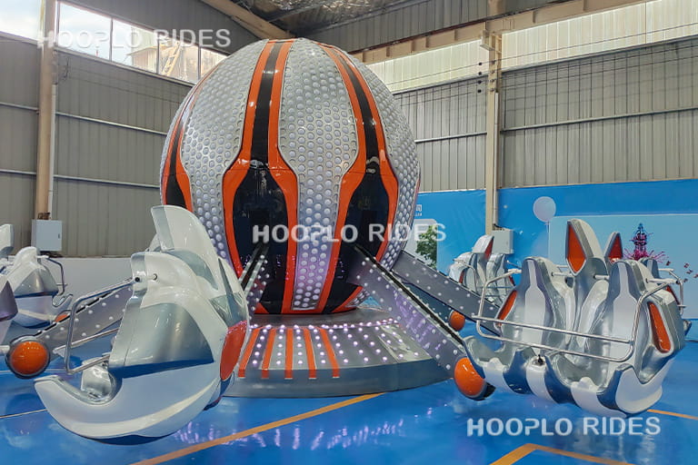 Cosmic adventure style self-control plane ride designed for amusement parks seeking a futuristic attraction.