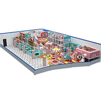 Indoor playground soft play attraction inside a family entertainment center